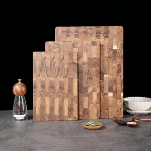 Planche à découper en bois grande et améliorée, ensemble de planches à découper de haute qualité, durables, antidérapantes, écologiques, compatibles lave-vaisselle - Product Image 4