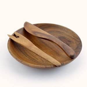 Tazón de masa de madera hecho a mano duradero y versátil estilo de granja rústica para bodas Diwali diseño moderno para ensaladas de frutas - Product Image 4