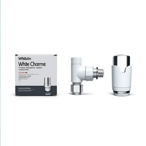 White Chrome 1/2x16mm <b>Thermostatic</b> Valves for Radiator HVAC Systems Multilayer <b>Thermostatic</b> Head with Temperature <b>Control</b> - Product Image 2