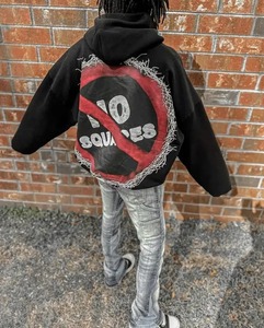 Streetwear ropa Y2k hombres nueva sudadera patrón de dibujos animados impresión hombre hoodi sudadera de gran tamaño Harajuku gótico pulóver Sudadera con capucha - Product Image 3