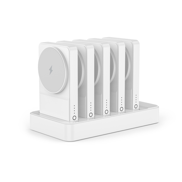 Home Office Sharing Portable Magnetic Wireless Charging Power Bank 5000mAh*5 Sets Power Station Fast Charging