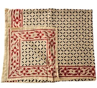 Sarong Pareo Unisexe en Coton 100% Indien, Imprimé à la Main avec Motifs Floraux Tendance, Écologique, Taille 44 Pouces X 72 Pouces