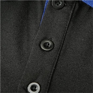 Coton tricoté écologique personnalisable pour chemise homme, décontractée, golf, séchage rapide, style urbain, motif uni, taille personnalisée, vierge - Product Image 6