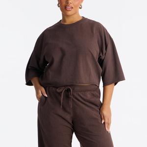 Conjunto Casual de Dos Piezas para Mujer, Pantalones Anchos Midi de Algodón 100%, Ropa de Estar en Casa, Ropa Diaria, Estilo Y2K - Product Image 5