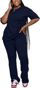 Conjunto Deportivo Informal de Dos Piezas para Mujer, con Capucha, Lavado Ácido, Transpirable, Cintura Elástica para Uso Diario - Product Image 3