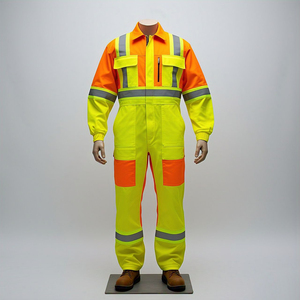 Bande réfléchissante Logo personnalisé Vêtements de travail uniformes imperméable fonctionnel Vêtements de travail personnalisé Fonctionnel Manches complètes Combinaisons de sécurité - Product Image 4