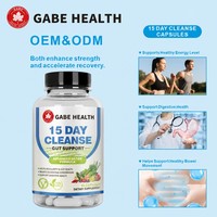 Complément alimentaire en capsules Nettoyage intestinal de 15 jours Complément alimentaire pour la santé intestinale Adultes Nettoyage et détoxification intestinale Vitamines en gros