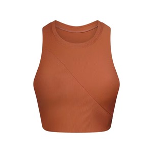 Débardeur court sans couture à col rond pour femme, de haute qualité, en gros, vêtements de sport, séchage rapide, respirant - Product Image 5