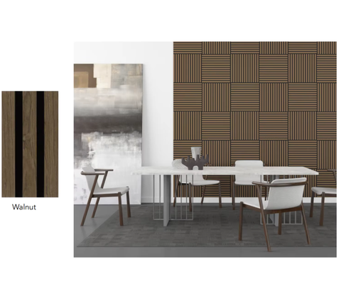 Competitive Price Wooden Slat Wall Panels Rubber Wood Acoustic Ceiling Panels Soundproof Wall Panels Design for Living Room