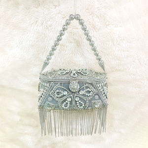 Handcrafted Luxury Evening Clutch for Stylish Women Designer <b>Crystal</b> <b>Stone</b> & Metal Accessory for Prestigious Gatherings - Product Image 1