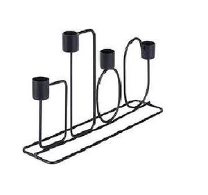 Candelabro de aluminio para Interior del hogar clásico de estilo Vintage, decoraciones navideñas festivas de Pascua, candelabros de Metal, tarros de velas - Product Image 1