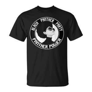T-shirt Power Panther Party 1966 Afro Melanin, vêtements pour cheveux naturels, pour usage promotionnel - Product Image 1
