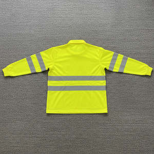 T-shirt de travail à manches longues réfléchissant, haute visibilité, respirant, avec bande réfléchissante pour les travaux de construction - Product Image 5