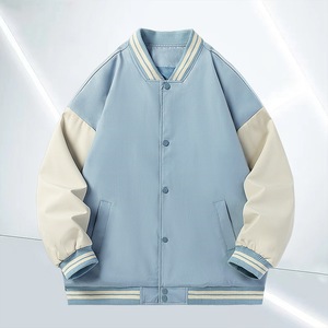 Chaquetas universitarias de alta calidad OEM para mujer con logotipo personalizado parches bordados forro de viscosa decorado con camuflaje al mejor precio - Product Image 1