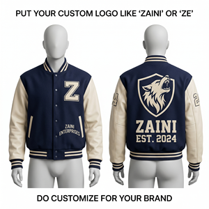 ZAINI Premium 400 GSM Coton Polyester Polaire Coupe-Vent Vert pour Veste de Sport Personnalisée Broderie Logo Patch Chenille Homme - Product Image 5