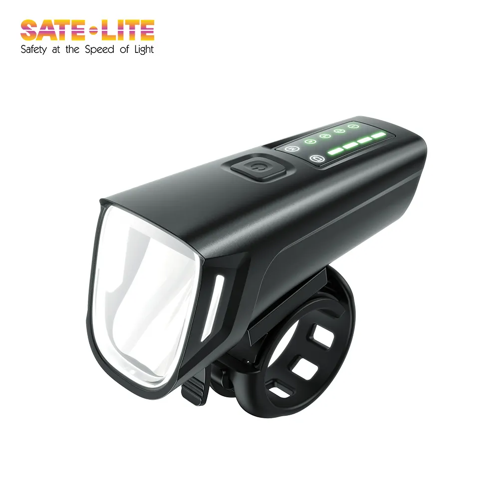 Sate-lite 100LUX ไฟ MTB Type-C ไฟหน้าจักรยานแบบชาร์จไฟได้ไฟหน้าจักรยาน
