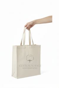 Bolsas de Algodón con Fuelle, Reutilizables, Ecológicas, con Estampado Personalizado, Modernas, para Compras, Viajes y Moda - Product Image 5