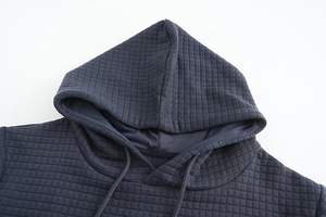 Sudadera con Capucha de Invierno para Hombre, 100% Poliéster, Teñida en Prenda, Tejido Jacquard, Gruesa, de Secado Rápido, Servicio OEM, Personalizada, Color Sólido - Product Image 4