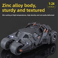 Modèle de voiture en alliage moulé sous pression 1:24 - Véhicule militaire réaliste avec lumières et sons, jouet de collection pour anniversaire, cadeau pour le divertissement