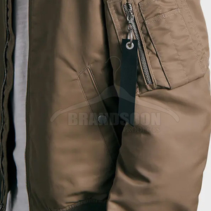 Veste bomber d'hiver pour homme sur mesure, respirante, en nylon/polyester, de haute qualité, en vente en ligne - Product Image 6