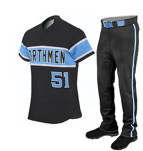 Uniforme de béisbol hecho a medida, alta calidad, diseño de tu propio modelo, de Softball, Media manga, cómodo y fácil de ajustar - Product Image 1