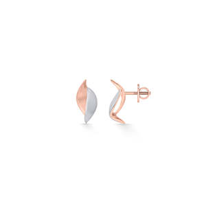 Nivora Vintage Gold-Plated Flower Cuff <b>Earrings</b> with <b>Pearl</b> <b>and</b> <b>Diamond</b> Accents - Product Image 5