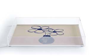 Elegante bandeja grande de acrílico para comida, diseño elegante de calidad superior, Perfecta para servir en la cocina, el comedor y el hogar - Product Image 2