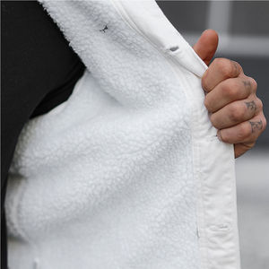 Vestes en jean d'hiver pour hommes, style vintage, vêtements décontractés pour hommes, logo personnalisé, design uni, vestes en jean pour hommes - Product Image 5