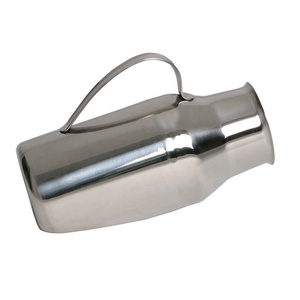 Orinal Masculino Vertical de Acero Inoxidable de Grado Premium, Estilo Quirúrgico Vintage, para Hospital, Clínica, Salud, Uso Médico, Reutilizable, Manual - Product Image 1