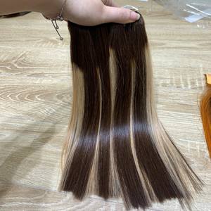 Extensiones de Cabello Remy 100% Virgen Más Vendidas, Trama Doble Cosida a Máquina, Liso, Color Personalizado, Cabello Vietnamita - Product Image 5