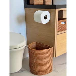 Cesta de almacenamiento semicircular de ratán, cesta de almacenamiento hecha a mano, venta al por mayor, ecológica, hecha en Vietnam - Product Image 5