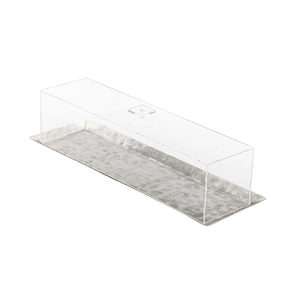 Plateau alimentaire en métal de dernière génération avec couvercle en acrylique pour la maison, les hôtels et les restaurants, plateau de service alimentaire en Inde - Product Image 5