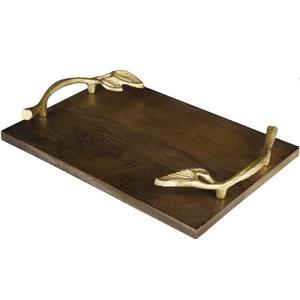 Plateau de service en résine de style le plus récent plateau de service poli brillant pour Restaurant hôtel fournitures plateau de serveur de nourriture - Product Image 4