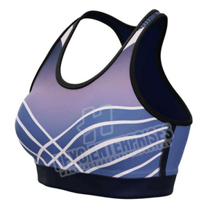 Women's Top Selling Breathable Compressed Sports Bra Pakistan Manufactured Custom Logo Sublimation Plus Size Option Available - Product Image 5