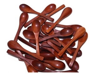 Ustensiles de cuisine en bois Louches Serveur de salade en bois Lot de 2 ustensiles de cuisine uniques fabriqués à la main - Product Image 4