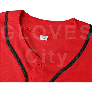 เครื่องแบบทีมออกแบบได้ตามที่ต้องการเสื้อซอฟต์บอลพิมพ์ลายระบายอากาศได้ดีเสื้อเจอร์ซีย์สำหรับผู้ชายเสื้อเจอร์ซีย์เบสบอลในเมือง - Product Image 3