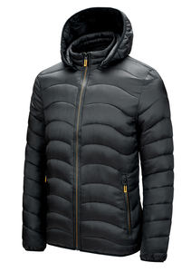 Veste matelassée de luxe pour homme, rembourrage en duvet, design épais et chaud pour les vêtements de travail en extérieur et les températures hivernales froides - Product Image 6
