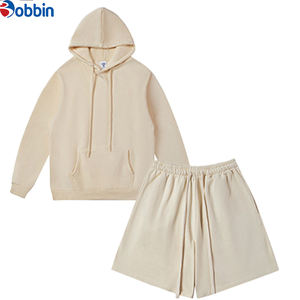 ชุดจ็อกเกอร์แบบใหม่ ยูนิเซ็กซ์ สกรีนโลโก้ได้  แฟชั่นฤดูใบไม้ร่วง ระบายอากาศ แห้งเร็ว เสื้อฮู้ด กางเกงขาสั้น ซับในขนแกะ แขนยาว ไซส์พลัส - Product Image 4