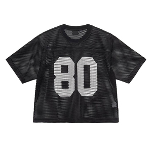 Venta al por mayor de bajo precio de algodón Sexy Casual de manga corta recortada boxy camiseta para las mujeres Crop Top camiseta - Product Image 2