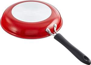 ชุดเครื่องครัวเคลือบสารกันติดสีแดง11ชิ้นเครื่องครัวหม้อและกระทะเตาแม่เหล็กไฟฟ้าทำจากอลูมิเนียมพร้อมฝาแก้วเครื่องครัวใช้ในบ้าน - Product Image 2