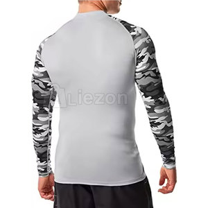 Último diseño Venta caliente Hombres Camisas de compresión Cómodo Fitness Wear Hombres Camisas de compresión - Product Image 6