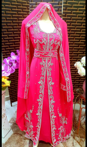 ลูกปัดหินคาฟตานแบบดั้งเดิมของชาวมุสลิมในดูไบฟาราชาคาฟตันงานมือ Kaftan ออกแบบโมร็อกโก Kaftan2022 - Product Image 2