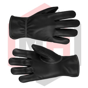 Gants de sécurité multi-usages en cuir de vachette noir - Haute visibilité, lavables en machine, résistants aux déchirures, sans silicone, sans poudre, personnalisables - Product Image 6