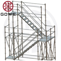 Tour d'échafaudage de Ringlock Tour d Echafaudage Escalier Torre De Andamio Escalera 48 en acier modulaire  Construction