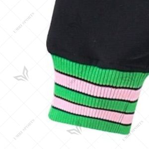 Customized for <b>Black</b> <b>Fleece</b> Letterman Jacket (Unisex Size) Winter Eco-Friendly Reversible Greek Apparel Sorority Fraternity - Product Image 6