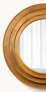 Miroir mural rond en bois moderne de luxe Artisan Accent de mariage fait à la main pour les espaces haut de gamme - Product Image 3