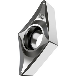 Inserto para Herramienta de Torneado de Alta Velocidad ISO DCGT 11T304E-SF3 H07, Diámetro Interior de 4.4 mm, Plateado - Product Image 1