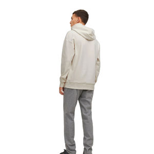 Pull à capuche décontracté 100% coton pour hommes Sweat-shirt à capuche thermique d'hiver avec logo personnalisé Technique de broderie solide - Product Image 3