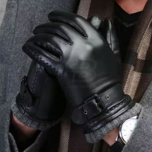 Best Selling High Quality Winter Leather Gloves New Arrival for Casual Scene and Touch Screen Devices Breathable - Product Image 3