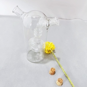 Olla de aceite 2 en 1 de vidrio de borosilicato alto, boquillas dobles para aceite y vinagre, Cocina Esencial, salsera imprescindible - Product Image 3